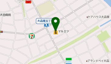 【予約制】Bounce 丸悦大森東ロッカー保管場所の地図画像