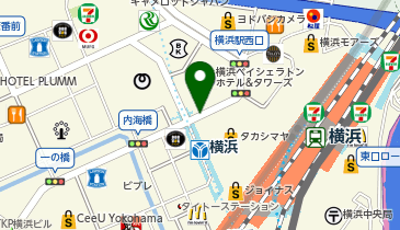 【予約制】Bounce ロッカー 横浜地下鉄 横浜 収納スポットの地図画像