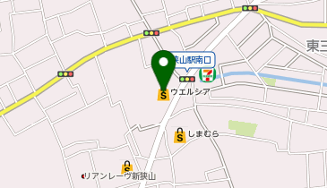 【予約制】Bounce ロッカー ウエルシア狭山東三次店 保管場所の地図画像