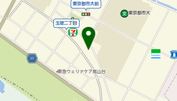 【予約制】Bounce ロッカー セブンイレブン 世田谷玉城1丁目店 保管スポットの地図画像