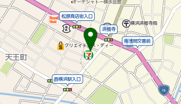 【予約制】Bounce ロッカー セブンイレブン 横浜浅間町5丁目店 保管スポットの地図画像