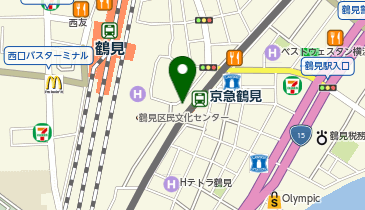 【予約制】Bounce 京急電鉄京急鶴見駅ロッカー保管場所の地図画像