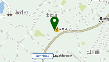 【予約制】Bounce ロッカー京急ストア三崎東丘店 保管場所の地図画像