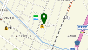 【予約制】Bounce ロッカー ウエルシア四日市旭町店 収納スポットの地図画像