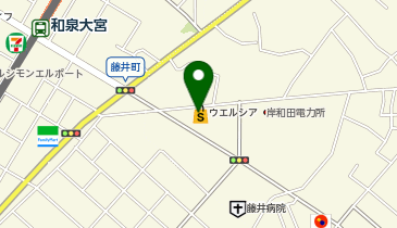 【予約制】Bounce ロッカー ウエルシア岸和田西ノ内店 収納スポットの地図画像