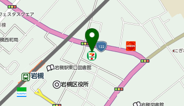 【予約制】Bounce セブンイレブン 岩槻本町店 ロッカー 保管場所の地図画像