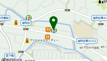 【予約制】Bounce セブンイレブン横浜かまりや店のロッカー保管場所の地図画像