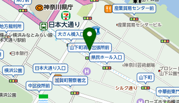 【予約制】Bounce セブンイレブン 横浜山下町本町通り店 ロッカー 保管場所の地図画像