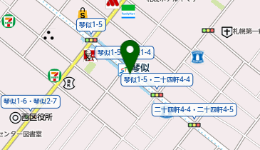 【予約制】Bounce ロッカー 札幌市交通局 琴似駅 預かりスポットの地図画像