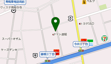 【予約制】Bounce ロッカー ヤマト運輸 青梅藤橋センター 保管場所の地図画像