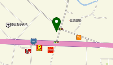 【予約制】Bounce ロッカー ヤマト運輸 盛岡長居センター 保管場所の地図画像