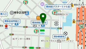 【予約制】Bounce 博多駅近くの保管場所の地図画像