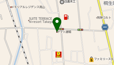 【予約制】Bounce ロッカー ヤマト運輸 高山卸売センター 保管場所の地図画像