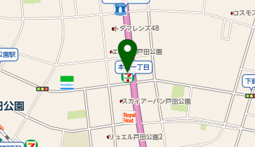 【予約制】Bounce Locker Seven-Eleven Toda Honmachi 1-chome store Storage Spotの地図画像