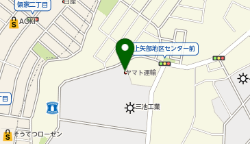 【予約制】Bounce ロッカー ヤマト運輸 横浜上矢部センター 保管場所の地図画像