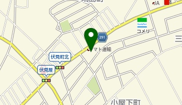 【予約制】Bounce ロッカー ヤマト運輸 碧南伏見センター 保管場所の地図画像