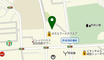 【予約制】Bounce ロッカー ウエルシア成田 赤坂店 保管場所の地図画像