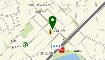 【予約制】Bounce ロッカー ウエルシア堺深井水池店保管場所の地図画像