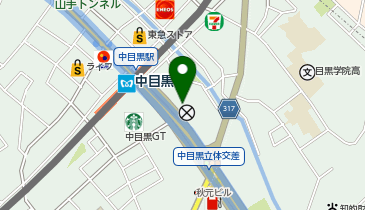 【予約制】Bounce ロッカー セブンイレブン中目黒アトラスタワー店 収納スペースの地図画像