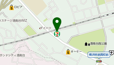 【予約制】Bounce ロッカー セブンイレブン 横浜港南台四丁目店 お預かりスポットの地図画像