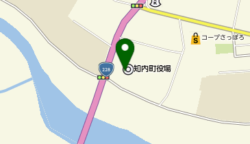 【予約制】Bounce ロッカー 知内町役場 保管場所の地図画像