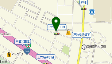 【予約制】Bounce ロッカー ウエルシア岡崎明大寺店 収納スポットの地図画像