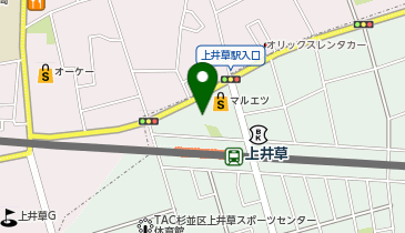 【予約制】Bounce ロッカー丸悦上井草駅前保管場所の地図画像