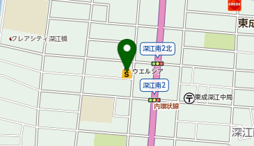 【予約制】Bounce ロッカー ウエルシア東成深江南店 収納スポットの地図画像