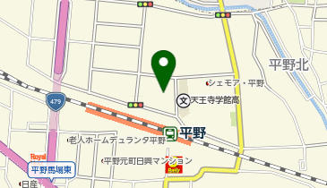 【予約制】Bounce ロッカー ウエルシア平野駅前店 収納スポットの地図画像