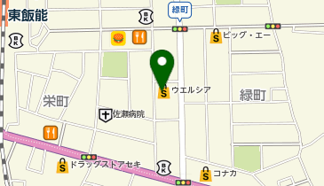 【予約制】Bounce ロッカー ウエルシア飯能緑町店保管場所の地図画像