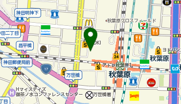 【予約制】Bounce ビッグエコー 秋葉原電気街口店 収納スポットの地図画像