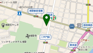 【予約制】Bounce 浅草神社近くの保管場所の地図画像