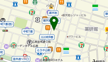 【予約制】Bounce ビッグエコー広島本店 保管場所の地図画像