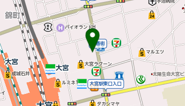 【予約制】Bounce 宝くじロトハウス大宮一番街店保管場所の地図画像