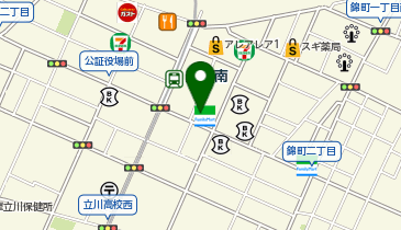 【予約制】Bounce 宝くじロトハウス 立川南通り店 保管場所の地図画像