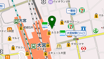 【予約制】Bounce Big Echo Omiya Station East Exit Store Storage Spotの地図画像