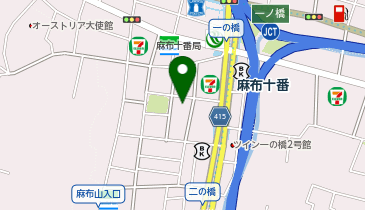 【予約制】Bounce 東京韓国大使館近くの保管場所の地図画像