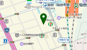 【予約制】Bounce ヤマト仙台中央四丁目店保管スポットの地図画像