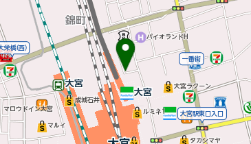 【予約制】Bounce 東横INN大宮駅東口保管場所付近の地図画像
