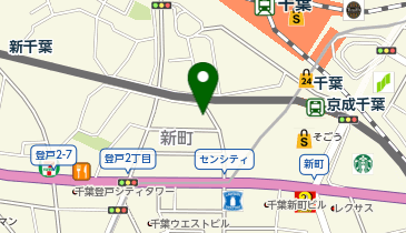 【予約制】Bounce 京成千葉駅近くの保管場所の地図画像