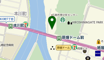 【予約制】Bounce 広島電鉄原爆ドーム駅付近保管場所の地図画像