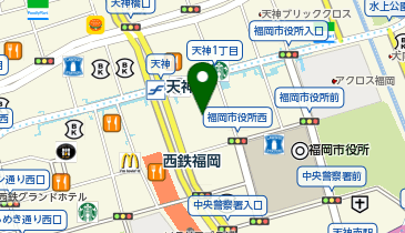 【予約制】Bounce ヤマトワン福岡ビル店 保管場所の地図画像