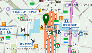 【予約制】Bounce JR博多駅構内保管場所の地図画像