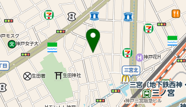 【予約制】Bounce Karaoke CLUB DAM Sannomiya Kitanozaka Store Storage Spotの地図画像