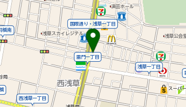 【予約制】Bounce Adjacent to Kaminarimon Storage Spotの地図画像