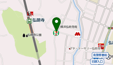 【予約制】Bounce セブンイレブン 横浜弘明寺町店 ロッカー 保管場所の地図画像