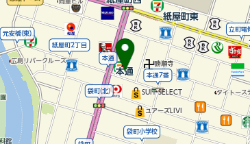 【予約制】Bounce 本通駅近くの収納スポットの地図画像