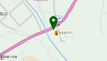 【予約制】Bounce ロッカー ウエルシア南淡路上八木店 保管場所の地図画像