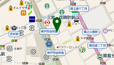 【予約制】Bounce ヤマト神戸フラワーロードセンター保管場所の地図画像