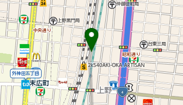 【予約制】Bounce Yamato Ueno Okachimachi Store Storage Spotの地図画像